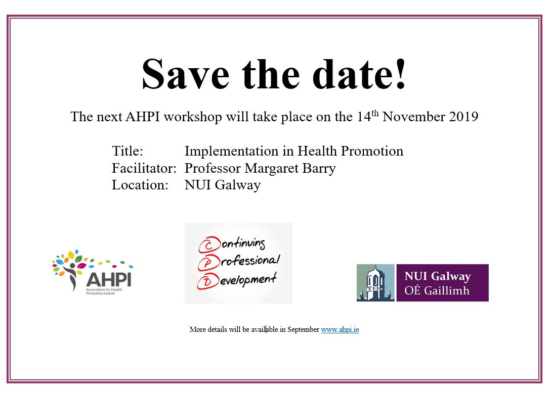 Implementation Save the date